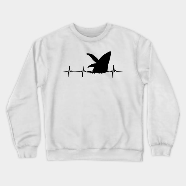 Funny Orca Heartbeat Design Killer Whale Crewneck Sweatshirt by spantshirt